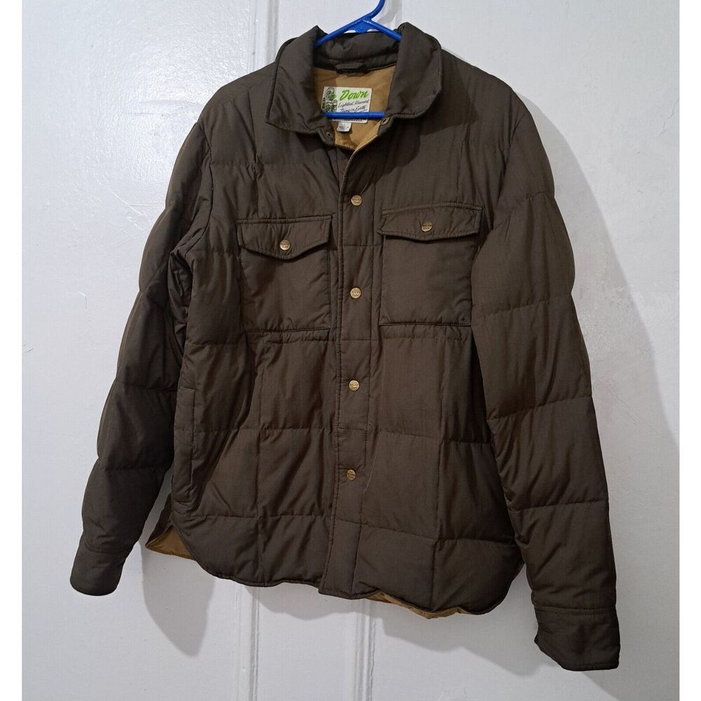 Eddie Bauer mens large brown jacket puffer goose down YUKON ARISTOCRAT PREMIUM - Picture 2 of 9